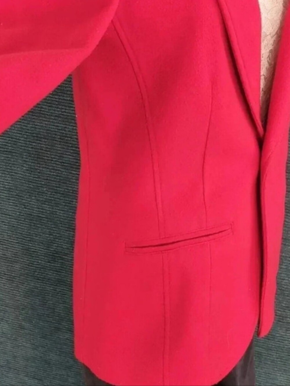 Vintage Lizwear Petites  Red Wool Blend Jacket - Picture 6 of 9